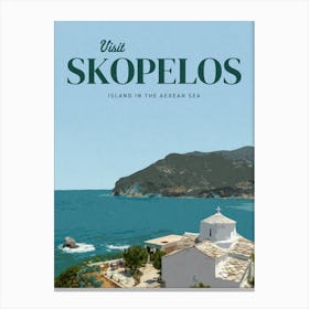 Skopelos Island In The Aegean Sea Canvas Print