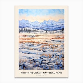 Rocky Mountain National Park United States 1 Poster Canvas Print