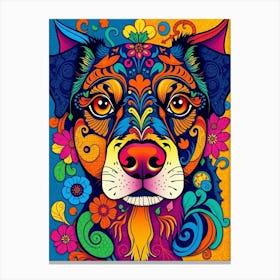 Psychedelic Dog 2 Toile