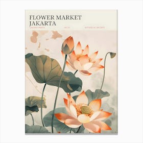 Flower Market Jakarta Canvas Print