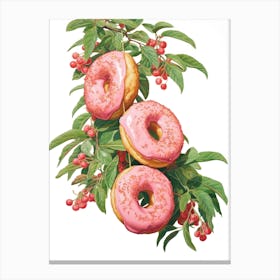 Donuts On A Branch 2 Canvas Print