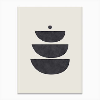 Abstract Circles Five Canvas Print
