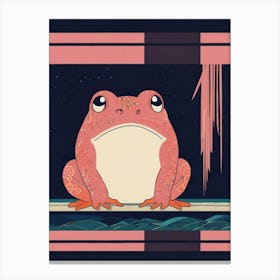 Pink Frog Canvas Print