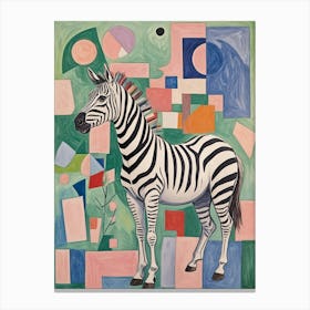 Party Zebra no1 Canvas Print