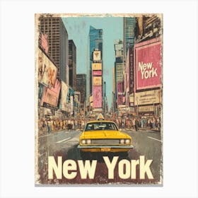 Aihrgdesign A Classic 1960s Travel Poster For New York Showca C25c3731 1945 4fde A348 D5e9a0383c54 3 Canvas Print