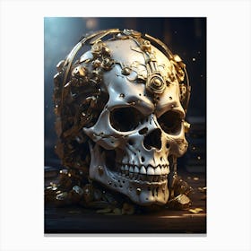 Steampunk Skull Canvas Print