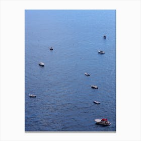 Boats Ships Sea Water Blue Ocean Marine Photo Art Photography Canvas Print