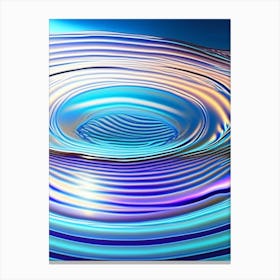 Water Ripples, Waterscape Holographic 1 Canvas Print