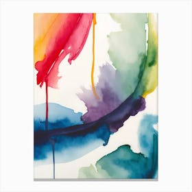 Rainbow Splatter 1 Canvas Print