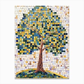 Mosaic Tree Canvas Print