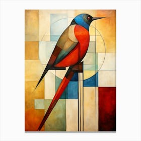 Bird Abstract Pop Art 7 Canvas Print