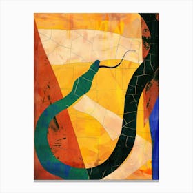 Snake 4 Cut Out Collage Canvas Print