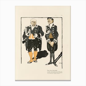 Two Men In Suits Canvas Print