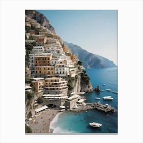 Summer In Positano Painting (1) 1 Canvas Print