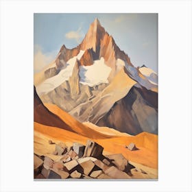 Mount Kenya Kenya 2 Mountain Painting Canvas Print