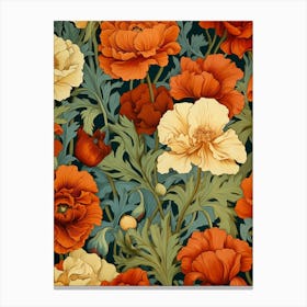 Victorian Poppies 1 Canvas Print