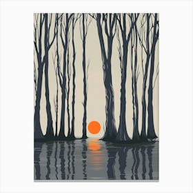 Sunset In The Woods 11 Canvas Print