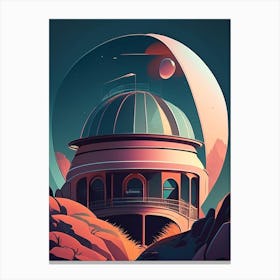Observatory Comic Space Space Canvas Print