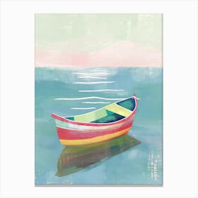 Boat In The Sea Canvas Print