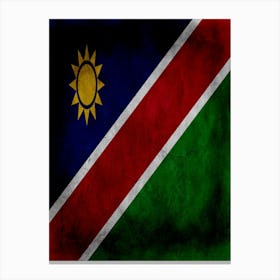 Namibia Flag Texture Canvas Print
