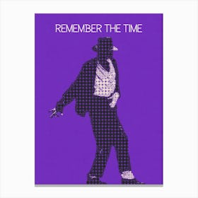Remember The Time Michael Jackson Canvas Print