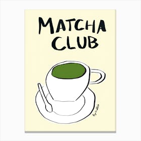 Matcha Club Canvas Print