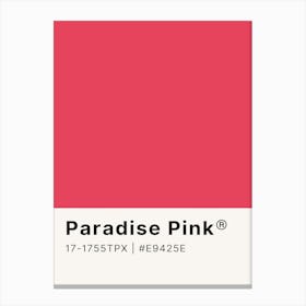 Paradise Pink Canvas Print