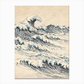 Great Wave Off Kanagawa 2 Canvas Print