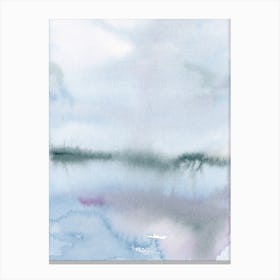 Lilac Lake 3 Landscape Canvas Print