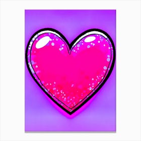 Pink Heart Canvas Print