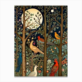 William Morris Birds In The Forest 1 Canvas Print