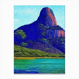 Canaima National Park Venezuela Pointillism Canvas Print