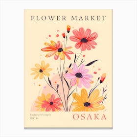 Flower Market Osaka 2 Canvas Print