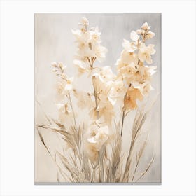 Boho Dried Flowers Larkspur 2 Canvas Print