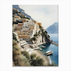 Summer In Positano Painting (26) 1 Canvas Print