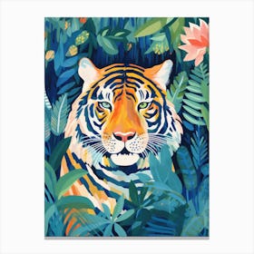 Tiger In The Jungle 2 Canvas Print