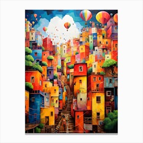 "Rio's Vibrant Rhythms: City of Carnival Splendor" Canvas Print