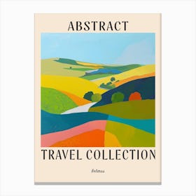 Abstract Travel Collection Poster Belarus 2 Canvas Print