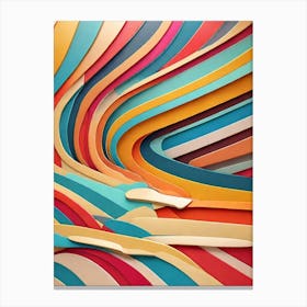 Abstract Paper Art Canvas Print