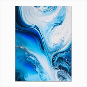 Boiling Water Waterscape Marble Acrylic Painting 1 Canvas Print