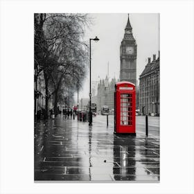 London Red Telephone Box Canvas Print