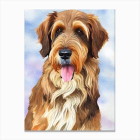 Otterhound 4 Watercolour dog Canvas Print
