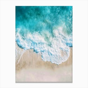 Aerial View Of A Beach 2 Canvas Print