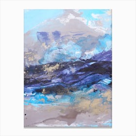  Blue Ocean Abstract Painting 2 Canvas Print
