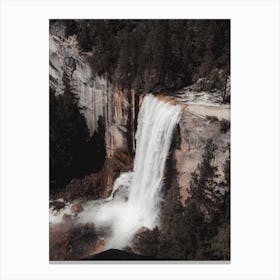 Cliffside Waterfall Canvas Print