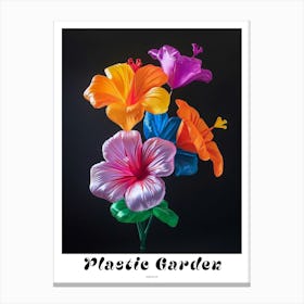 Bright Inflatable Flowers Poster Hibiscus 2 Canvas Print