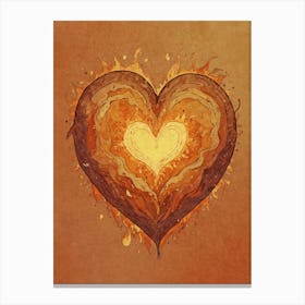 Heart Of Fire 58 Canvas Print