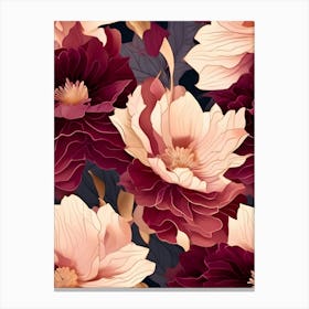 Seamless Floral Pattern 46 Canvas Print