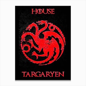 Game Of Thrones House Targaryen 1 Canvas Print