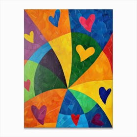 Heart Mosaic 1 Canvas Print